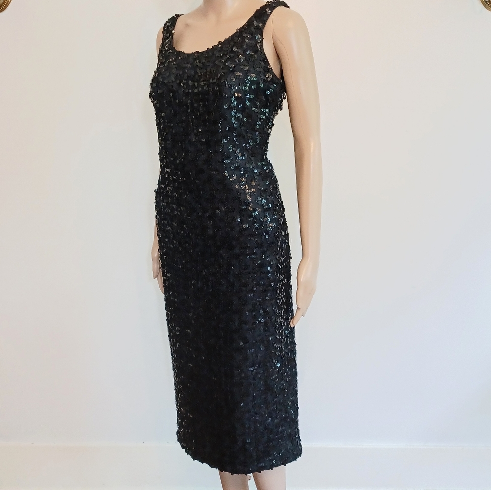 Vintage Act 1 Sequined Sheath Dress